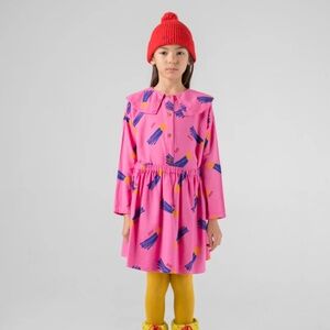 Bobo Choses Matching Top & Flared Skirt, Girls size 6-7